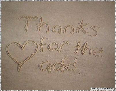 Soft neutral graphic with a Thanks for the Add message.