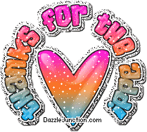 Colorful heart graphic with a Thanks for the Add message.
