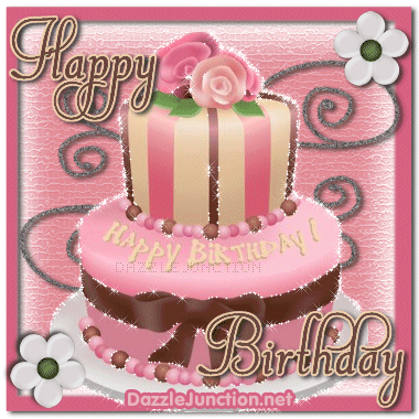 Pink Birthday Cake