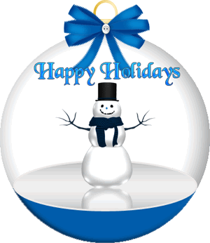 Happy Holidays Snowman