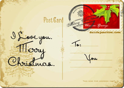 Love You Postcard