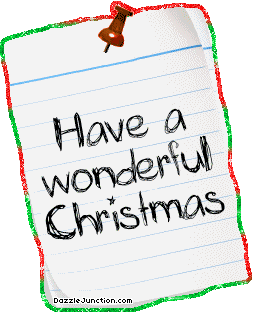 Wonderful Christmas Note