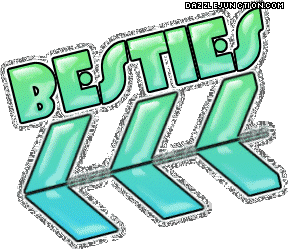Green arrow graphic that says Bestie.