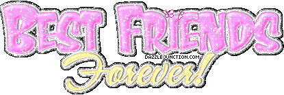 Pink and purple text graphic that says Best Friends.