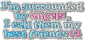 Blue and red quote graphic that says friendship is like a garden that grows best friends.