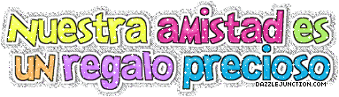 Spanish friendship graphic that says Nuestra amistad siempre presente.