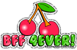 Cherry graphic that says BFF 4 Ever.