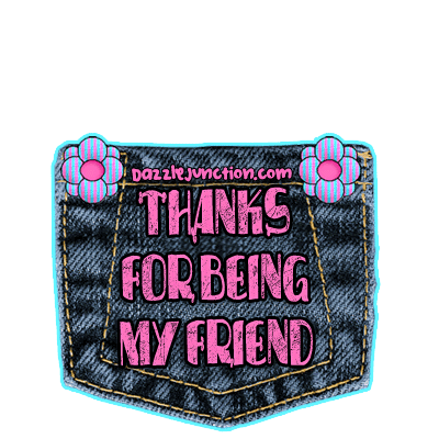 Cow print graphic that says Thanks for Being My Friend.