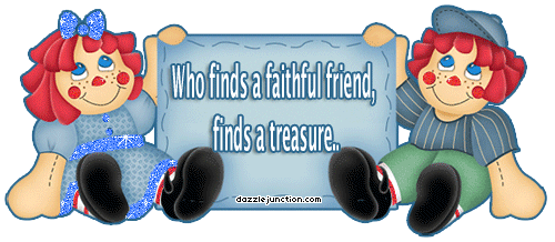 Raggy Ann and Andy graphic with an I can depend on you friendship message.
