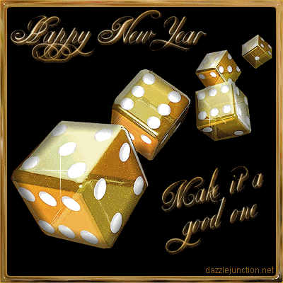 Happy New Year Dice