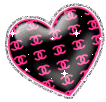 Black Pink Heart