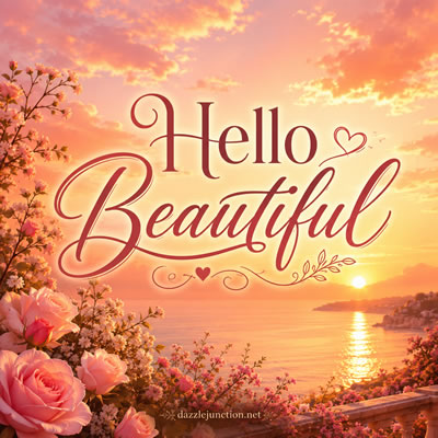 Floral Hello Beautiful