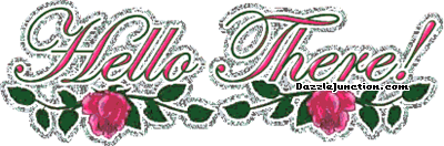 Soft floral greeting image that says Hello There